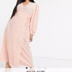 Glamorous Curve maxi wrap dress